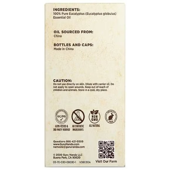 Guru Nanda - Eucalyptus Essential Oil Value Size - Picture 3 of 8